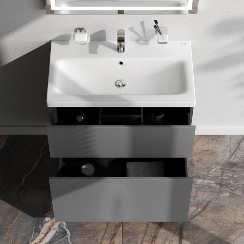 Тумба под раковину Am.Pm Gem M90FSX07522GM32 75х41х81 напольная цвет графит матовый - фото 3