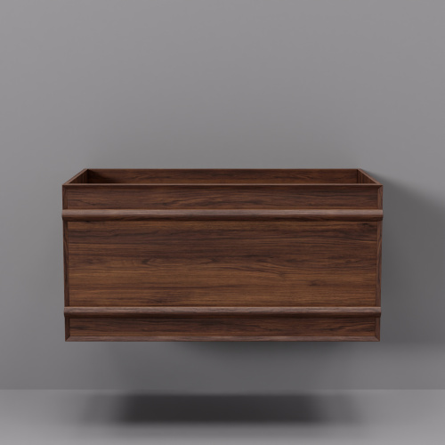 Тумба под раковину Art Decco Bridget (Бриджит) ABR08W22S000 80x45x40 подвесная цвет черный орех - фото 5