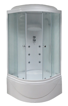 Душевая кабина Royal Bath ВК RB100BK3-WC 100х100 четверть круга с крышей