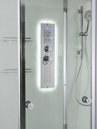 Душевая кабина AvaCan V V2810LED 100х80 прямоугольная с крышей ориентация универсальная