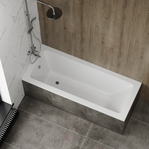 Ванна акриловая Teymi Helmi T30103 170х70 пристенная прямоугольная без ножек - фото 5