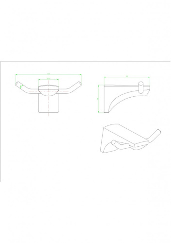 Крючок CeramaLux Monelli 70001 - фото 2