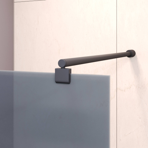 Душевая шторка на ванну RGW Screens 351105009-34 90х149 стекло тонированное профиль черный ориентация универсальная - фото 2