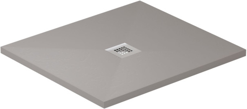 Душевой поддон Allen Brau Priority 8.31002-PGM 90х90 искусственный камень серый без каркаса - фото 2