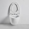 Унитаз подвесной Bond Oval F05-10 белый с сиденьем микролифт безободковый душевой смыв