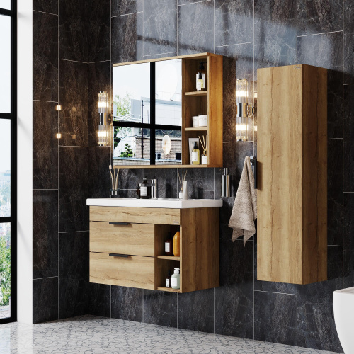 Тумба под раковину Onika Легран 108047 77х44х50 подвесная - фото 4