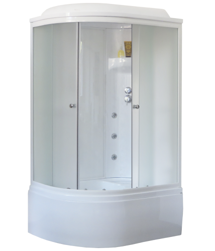Душевая кабина Royal Bath ВК RB8120BK3-WC-R 120х80 асимметричная с крышей ориентация правая