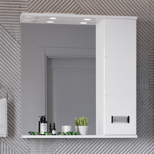 Зеркало-шкаф Onika Балтика 206704 67х16х71 подвесной цвет белый - фото 2