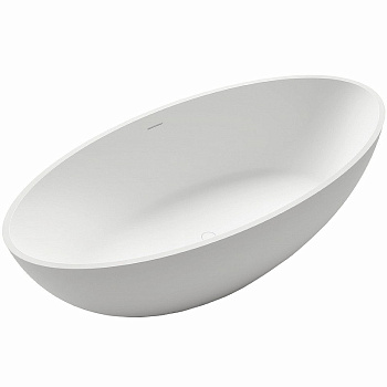 Ванна из искусственного камня Gruppo Treesse CAREZZA V308BL 180х85 отдельностоящая овальная