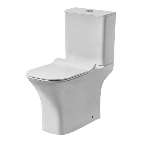 Унитаз напольный с бачком Orange C02-000W белый с сиденьем микролифт душевой смыв - фото 2