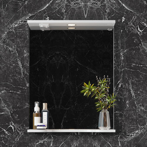 Зеркало в ванную Onika Коралл 205501 55х70 цвет белый - фото 3