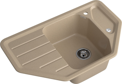 Кухонная мойка Granfest Corner C-800E песочный 79х49 цвет бежевый поверхность матовая - фото 2