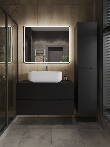 Тумба с раковиной Orange Line Li-100TubMDF+B03-600W 101х46х68 - фото 5