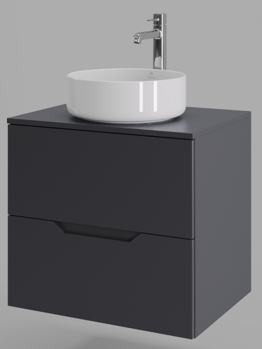 Тумба с раковиной Orange Line Li-60TugMDF+B09-360W 61х46х68 - фото 2