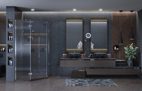 Душевая шторка на ванну Ambassador Bath Screens 16041110R 90х140 стекло прозрачное профиль хром глянцевый ориентация правая - фото 4