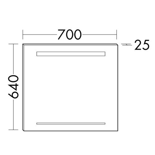 Зеркало в ванную Burgbad SIHH070 70х64 цвет серый - фото 2