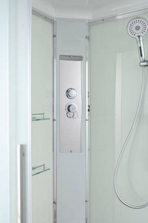Душевая кабина AvaCan EM EM5011new 110х110 четверть круга с крышей ориентация универсальная