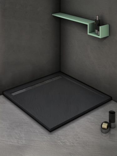 Душевой поддон WeltWasser WW TRS 90 STONE-BL (10000004412) 90х90 искусственный камень - фото 3
