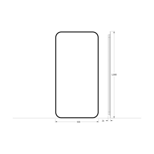 Зеркало в ванную Defesto AURA DF 2975 50х100 - фото 2