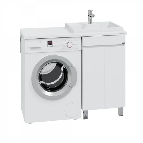 Тумба под раковину СанТа Марс 700312 47х49х77 напольная цвет белый - фото 2