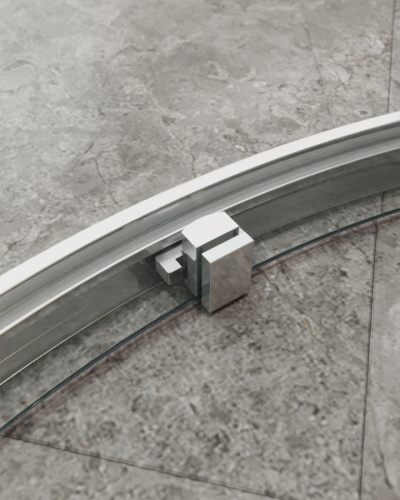 Душевой уголок Cezares MOLVENO MOLVENO-RH-11-120/110-C-Cr-IV 120х110 стекло прозрачное профиль хром глянцевый без поддона - фото 5