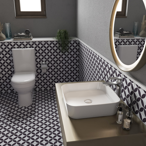 Чаша унитаза напольная Creavit Letoon LT361-11CB00E-0000 цвет белый без бачка без сиденья душевой смыв - фото 4