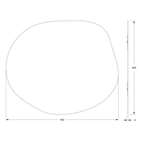 Зеркало в ванную Evoform Essence BY 0324 96х80 - фото 2