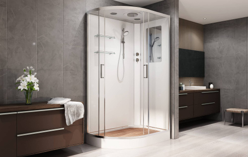 Душевая кабина AvaCan A102R 120х80 асимметричная с крышей ориентация правая - фото 4