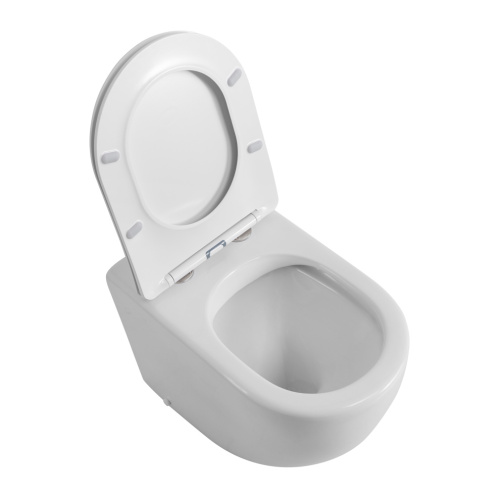 Унитаз приставной BelBagno SFERA-R BB2141CBR/SC белый с сиденьем микролифт безободковый каскадный смыв - фото 3