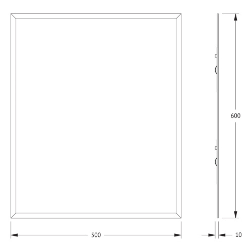Зеркало в ванную Evoform Comfort BY 0909 50х60 - фото 2