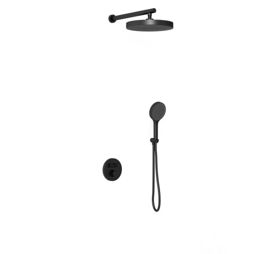 Душевая система Vincea Inspire VSFW-3I22MT2MB встраиваемая в стену с термостатом - фото 2