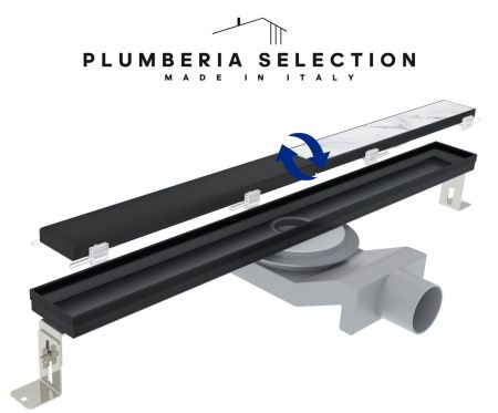 Душевой лоток Plumberia Selection PSL LINEAR PSL90NO 90х5 черный