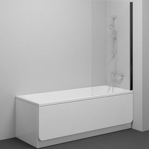 Душевая шторка на ванну Azario Merrit AZ-NF6310-1 800 BLACK 80х140 стекло прозрачное профиль черный ориентация универсальная - фото 2
