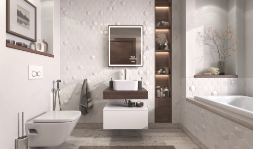 Столешница Velvex UNIT st.UNI.60-628 60х50х11 подвесная цвет дуб карпентер - фото 4