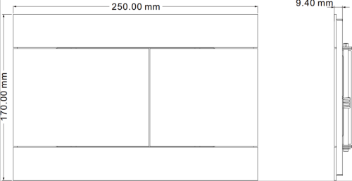 Клавиша смыва механическая Iberica Blanca INOX-R IB.B015.02 цвет серый - фото 4