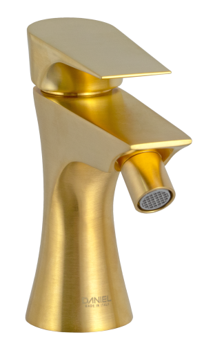 Смеситель Daniel Diva DV604DP на биде брашированное золото - фото 4