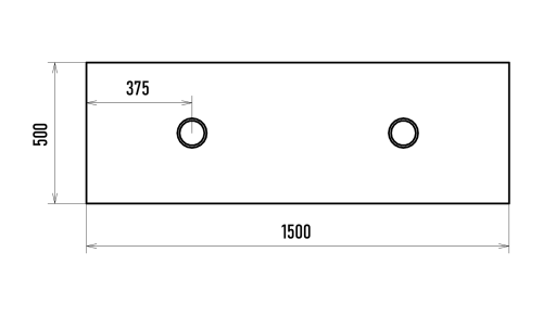 Столешница Misty Виста УТ000025082 150х50 накладная - фото 3