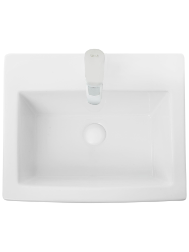 Раковина из санфаянса WeltWasser WW SK 34 см 10000005488 напольная цвет белый глянцевый 1 отверстие под смеситель - фото 3