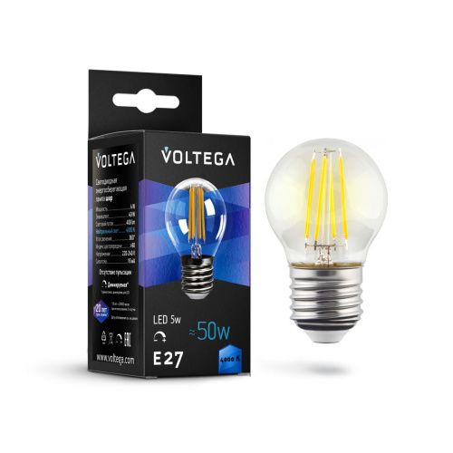 Лампа светодиодная Voltega Globe dim 5W 8467 - фото 3