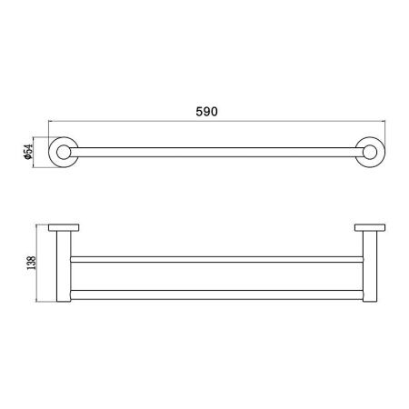 Полотенцедержатель Savol S-005648H