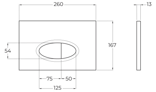 Клавиша смыва механическая BelBagno  BB054NERO цвет черный матовый - фото 2