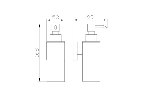 Дозатор для мыла Wonzon & Woghand Polo WW-8932-DG - фото 2