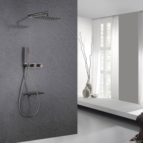 Душевая система ABBER AF8750NG встраиваемая в стену с термостатом - фото 2