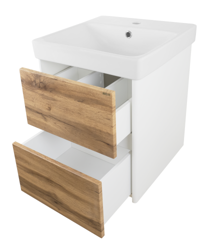 Тумба под раковину Misty Адриана П-Адр01045-0122Я 44х43х51 подвесная - фото 2