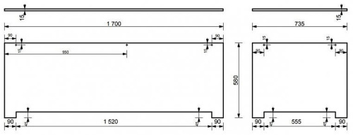 Экран торцевой для ванны Эстет Честер ФР-00014650 - фото 2