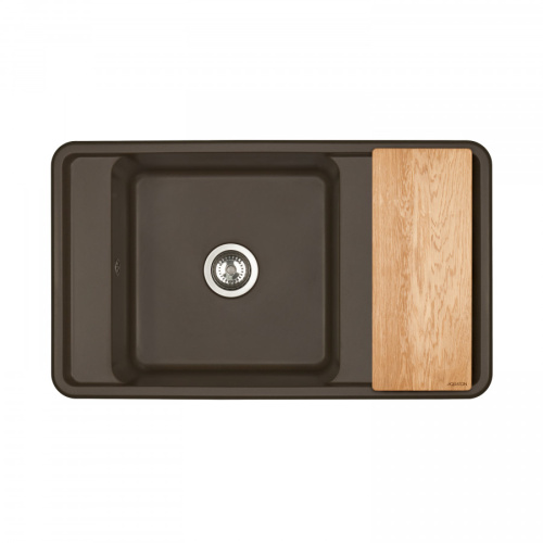 Кухонная мойка Aquaton Беллис 1A724832BS280 87х51 цвет коричневый - фото 2
