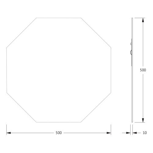 Зеркало в ванную Evoform Primary BY 0074 50х50 цвет хром - фото 2