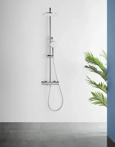 Душевая стойка Arrow AG3318CP настенная цвет хром с термостатом - фото 2