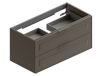 Тумба под раковину Berloni Bagno SUVBS2C105C/129/SHALAO 129 106х52х52 подвесная цвет серый