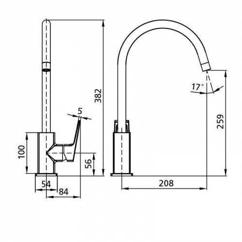 Смеситель для кухни Milardo Atlantic ATLSB00M05 на столешницу хром - фото 4